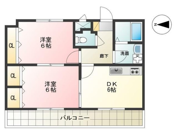 アパートメントハウス・ダニエリ 間取り