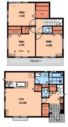 小川町１丁目４７８戸建賃貸住宅 間取り