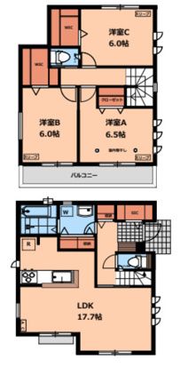 小川町１丁目４７８戸建賃貸住宅 間取り
