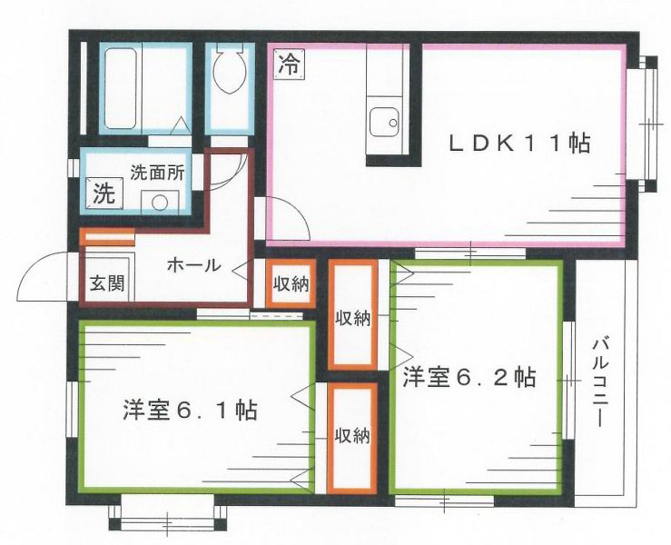 ボヌールⅢ 間取り