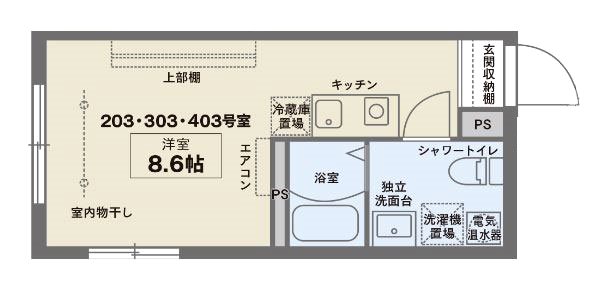 ココフラット武蔵関 間取り