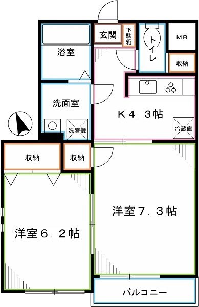 コンフォートレジデンス  間取り
