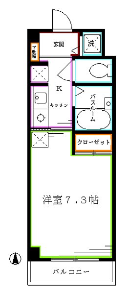 ベジフル北新宿弐番館 間取り