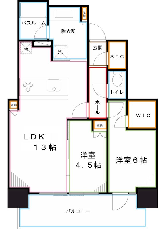 シティタワー国分寺ザ・ツインイースト 間取り