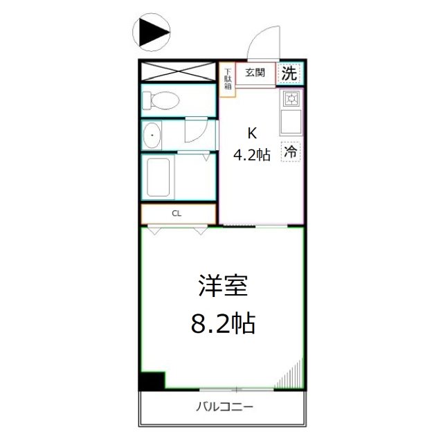 メビウス国立イースト 間取り