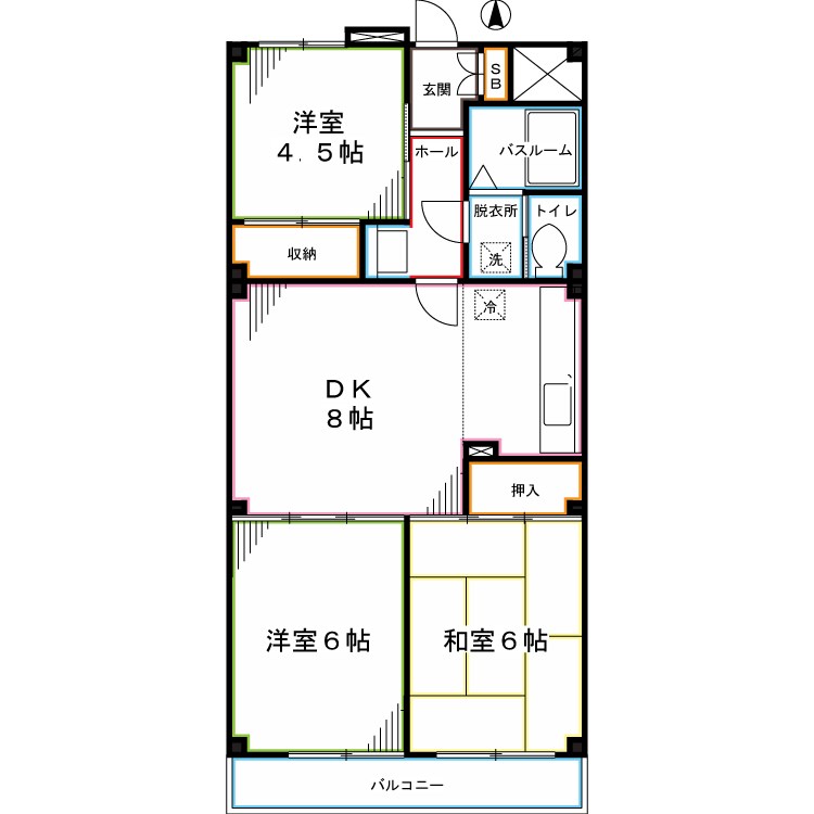 バードランド小金井 間取り
