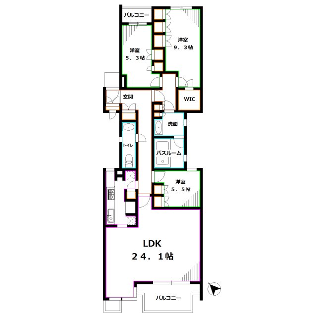 Uガーデン杉並 間取り