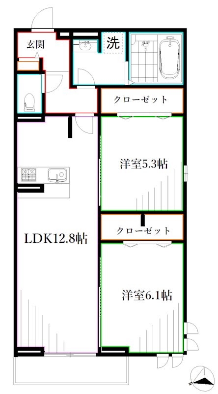 D-PRECIOUS武蔵野 間取り