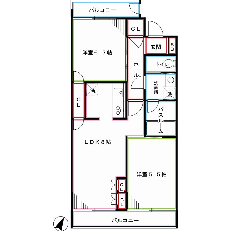 ドルフEAST 間取り