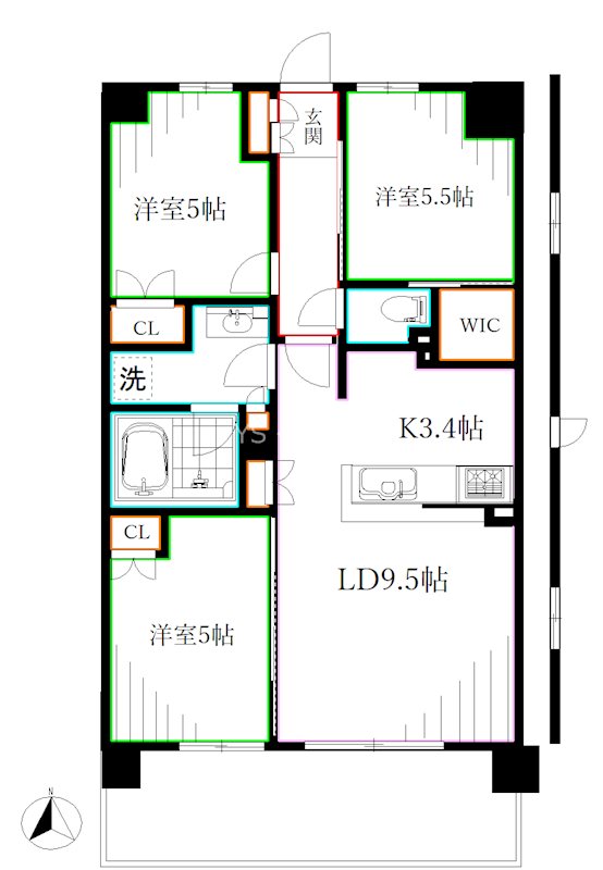 トラープランド蒼麗館 間取り