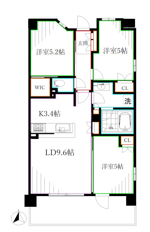 トラープランド蒼麗館 間取り