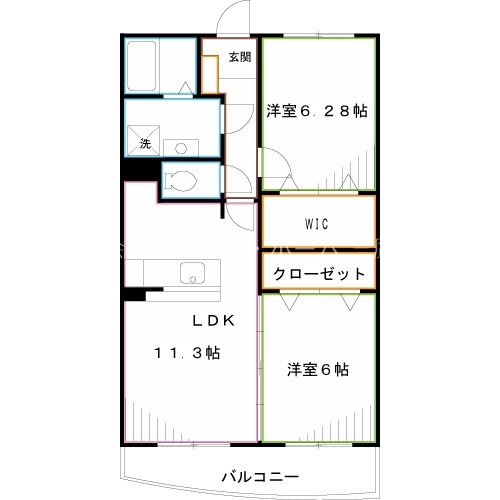 アベニール三鷹　 間取り