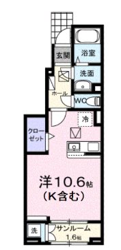 パフュームⅠ 間取り