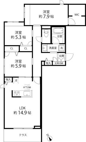 T's garden荻窪 間取り