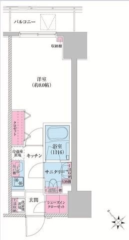 レジディア荻窪Ⅲ 間取り