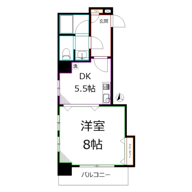 メゾンポメル小川 間取り