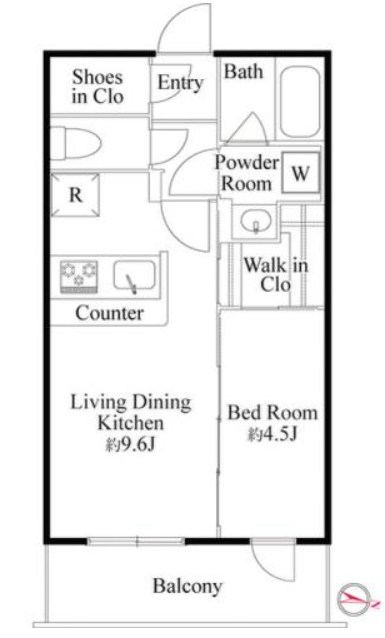 ラ・ミアカーサ東中野  間取り