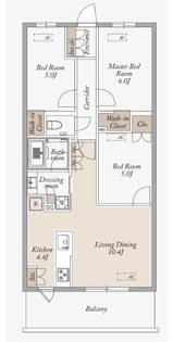 KDXレジデンス武蔵境Ⅱ 間取り