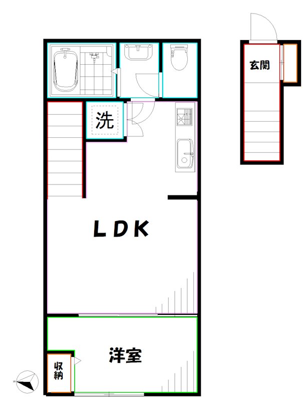 I-Wood三鷹上連雀    間取り