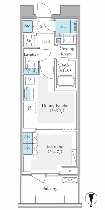 パークシティ中野　ザ　タワー　エアーズ 間取り