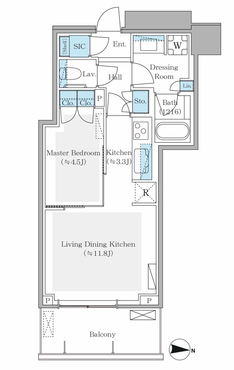 パークシティ中野ザタワー　ブリーズ 間取り