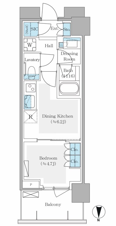 パークシティ中野ザタワー　エアーズ 間取り図