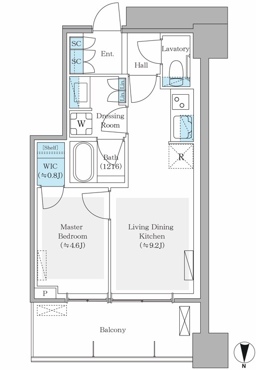 パークシティ中野ザタワー　ブリーズ 間取り図