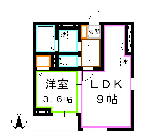 K.I FLATS-Ⅲ 間取り