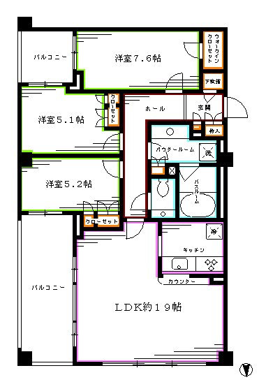 ガーデンコートT  間取り