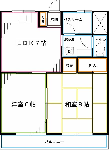 リバーランドハイツ 間取り