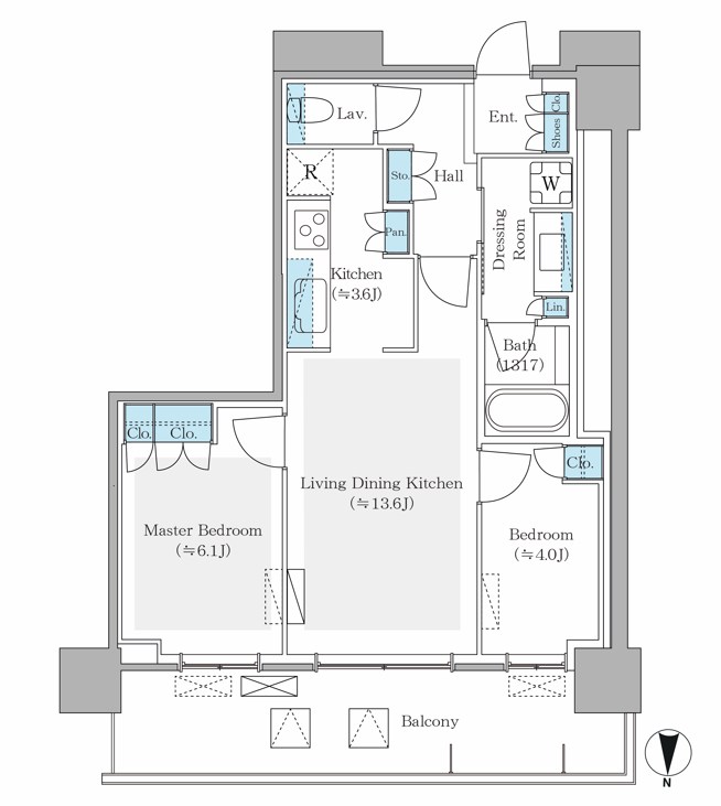 パークシティ中野 ザ タワー エアーズ 間取り