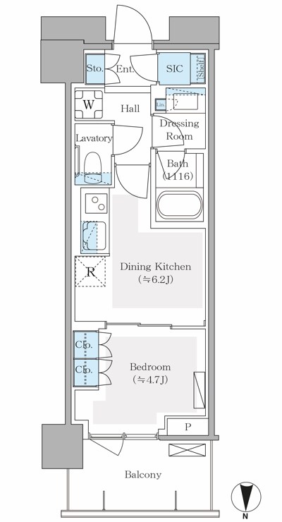 パークシティ中野 ザ タワー エアーズ    間取り