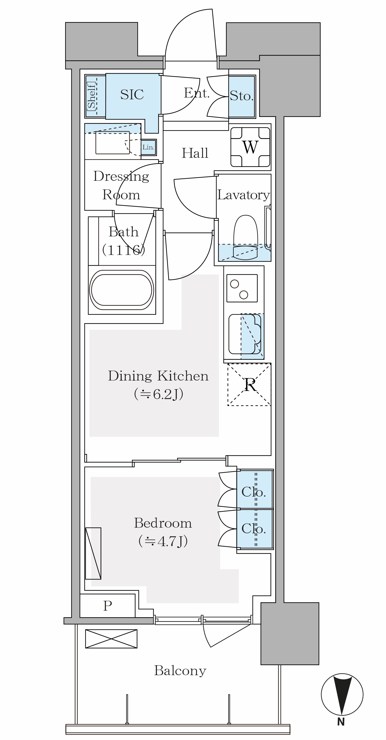パークシティ中野ザタワー　エアーズ  間取り