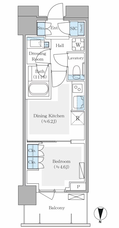パークシティ中野 ザ タワー エアーズ  間取り