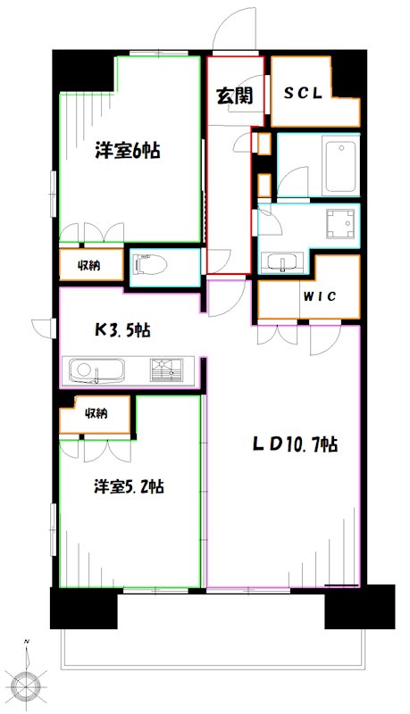 トラープランド翠命館 間取り
