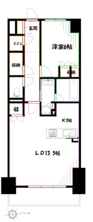 トラープランド翠命館 間取り