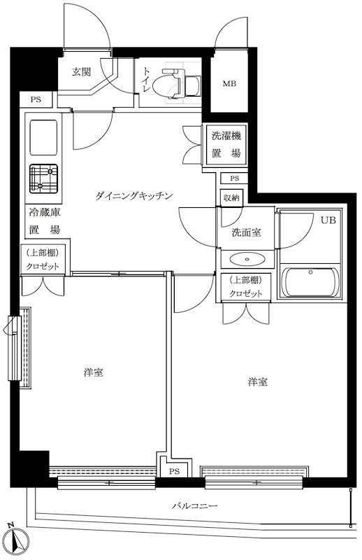 ルーブル都立家政参番館  間取り