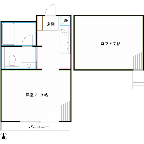 メゾン　アズール 間取り
