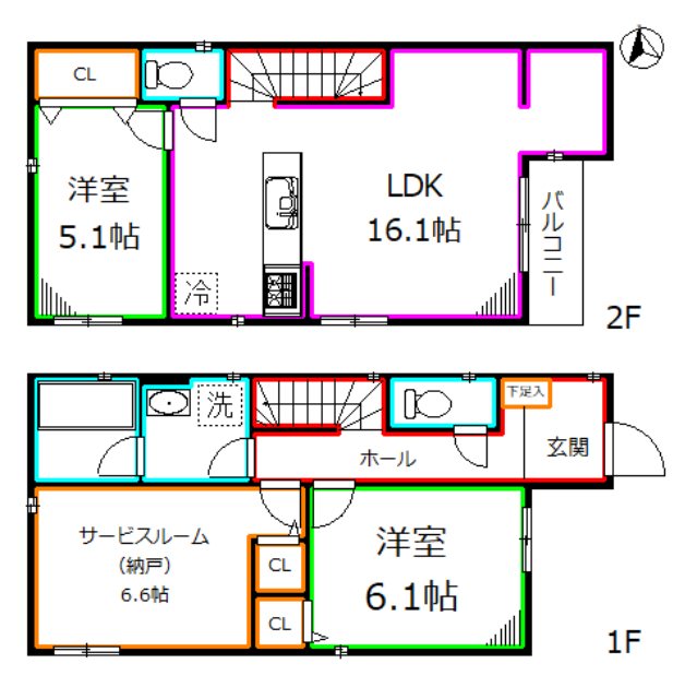 Kolet鷹の台 間取り