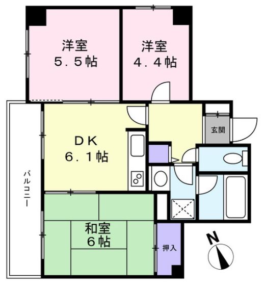 国分寺北シティハウス 間取り