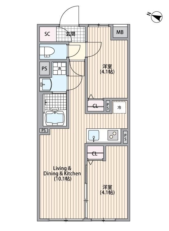 ＧＲＡＮＰＡＳＥＯ中野Ⅲ 間取り