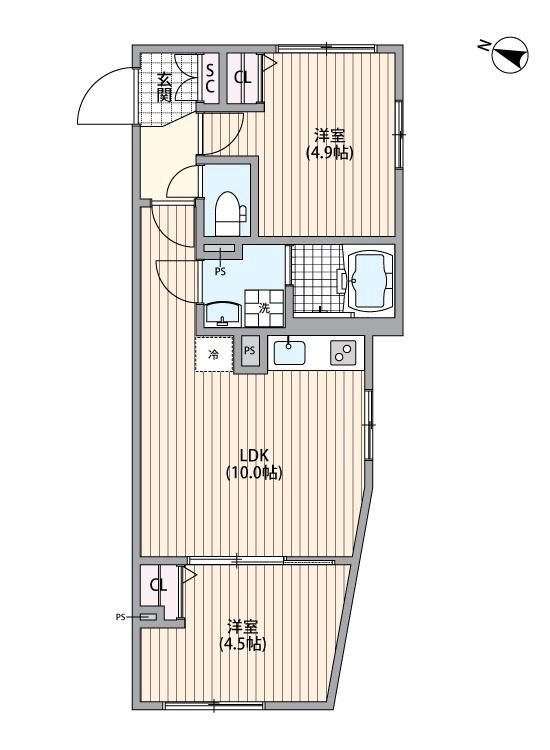ＧＲＡＮＰＡＳＥＯ中野Ⅲ 間取り