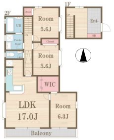 国立市中1丁目アパート 間取り