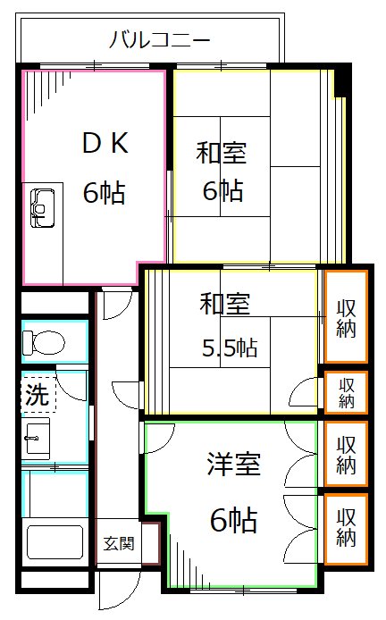 マンションストーンミル・石森ビル 間取り