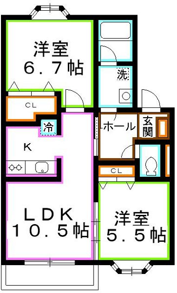 ブライト井の頭B棟 間取り