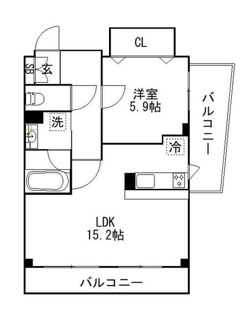 Prescelto弐番館（プルシェルト） 間取り