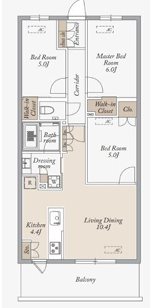 KDXレジデンス武蔵境Ⅱ 間取り