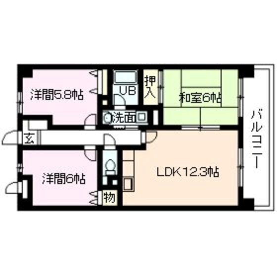 ベルウッド弐番館 間取り