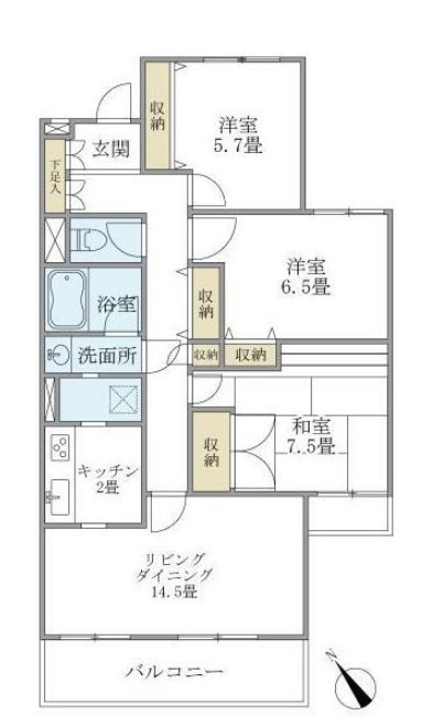 ベル富士見丘  間取り