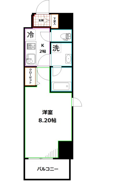 メインステージ西荻窪駅前ソレイユ 間取り